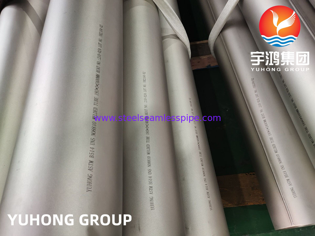 ASTM B514 Inconel 800H UNS N08800 لوله های جوشیده شده آلیاژ نیکل برای پردازش گاز