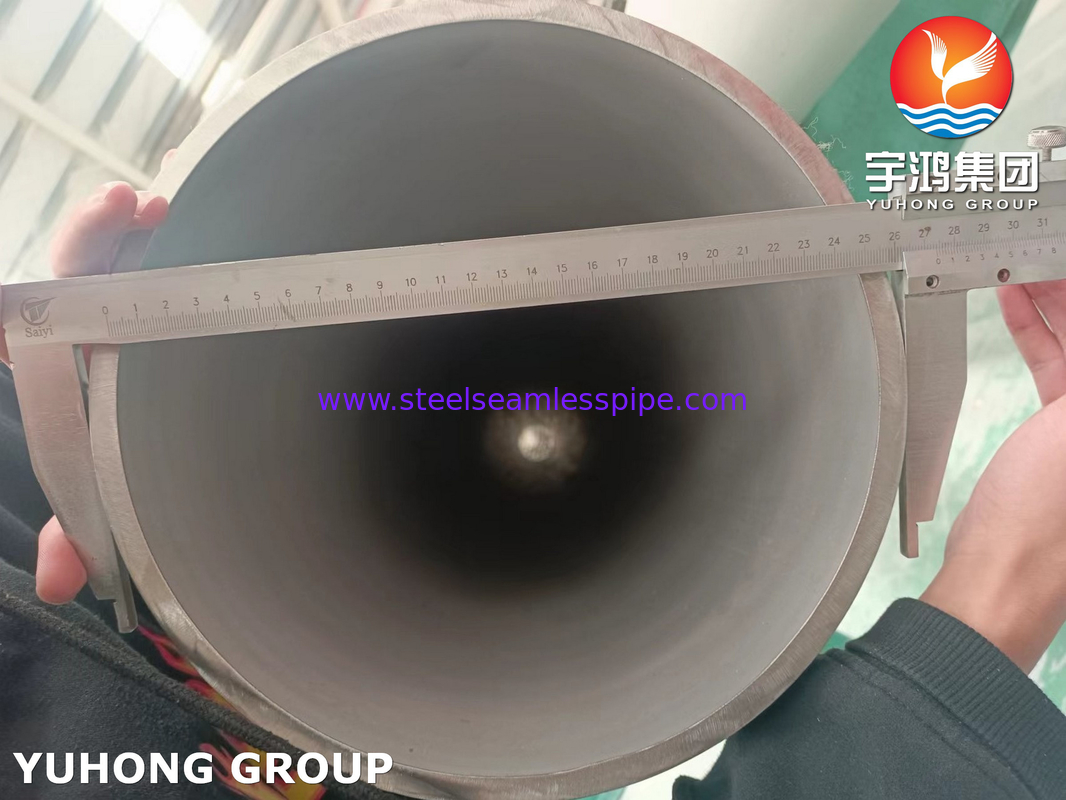 لوله فولادی زنگ نزن فوق دوپلکس ASTM A790 S32750 برای کاربردهای شیمیایی و صنعتی