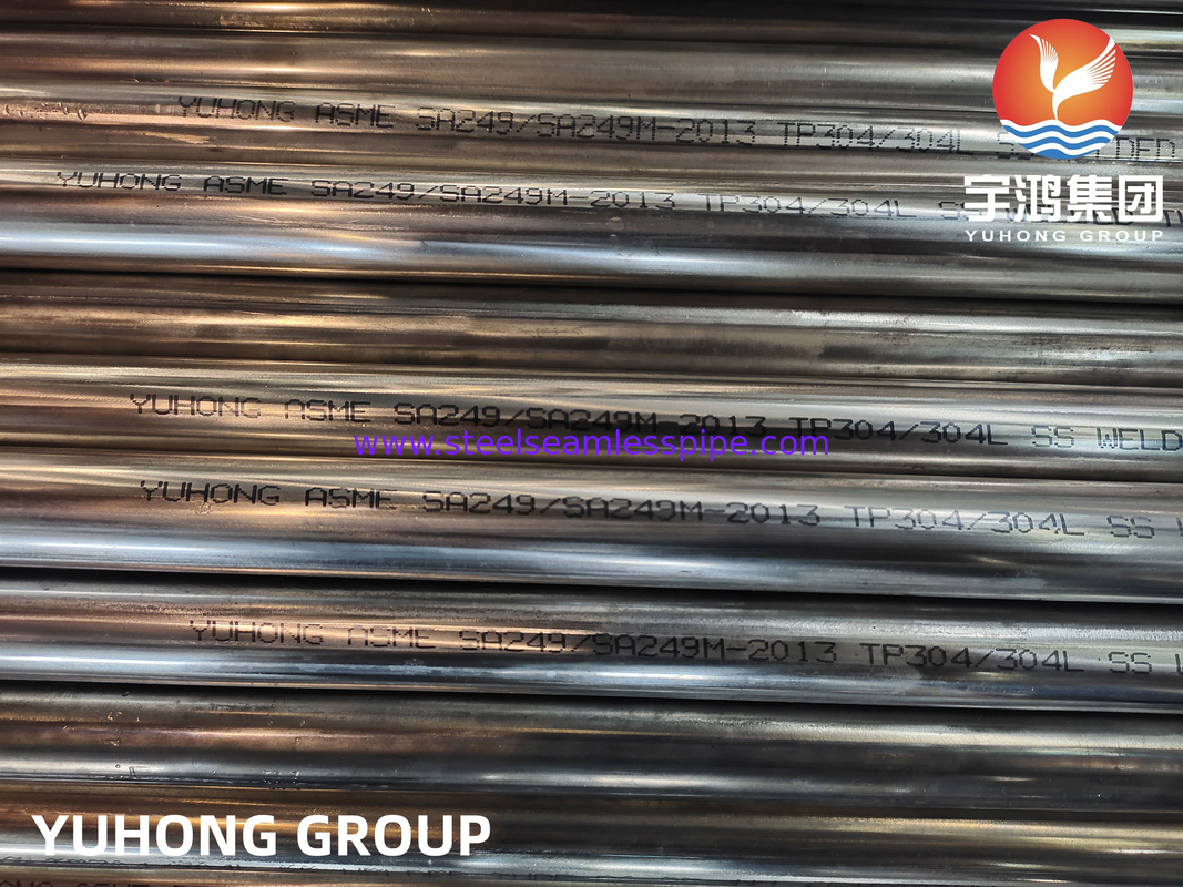 ASME SA249 TP304/304L 1.4301/1.4307 لوله های جوشیده روشن از فولاد ضد زنگ