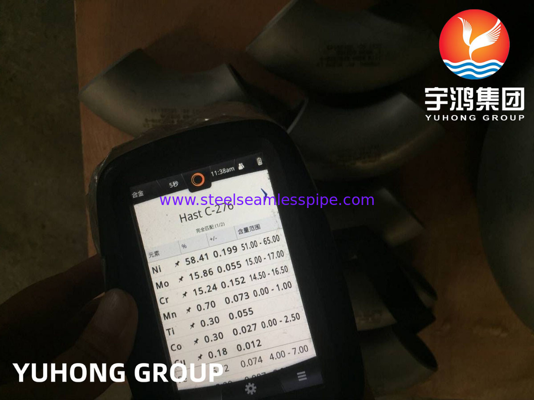 هستلوئی C276 ASTM B366 N10276 آلیاژ نیکل فولاد بُت ولد بُت لوله مناسب آرنج B16.9