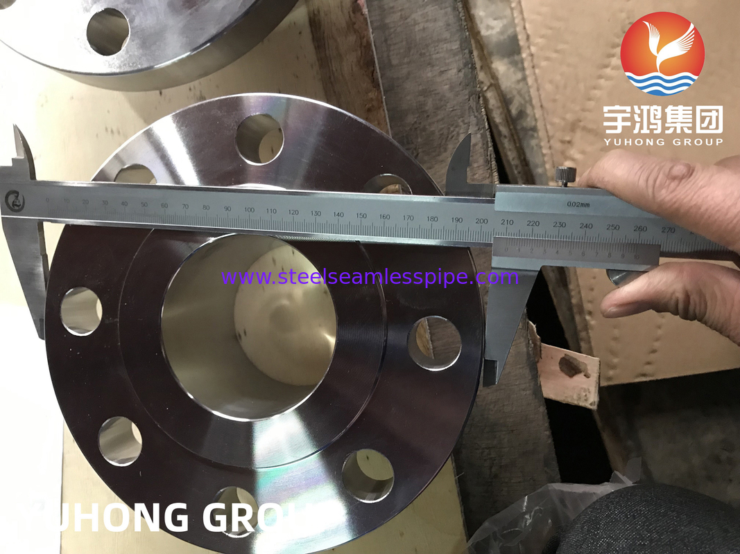 ASTM A182 F51 دو فلز فولاد جعل شده Weldneck Flange RF B16.5 برای نفت و گاز