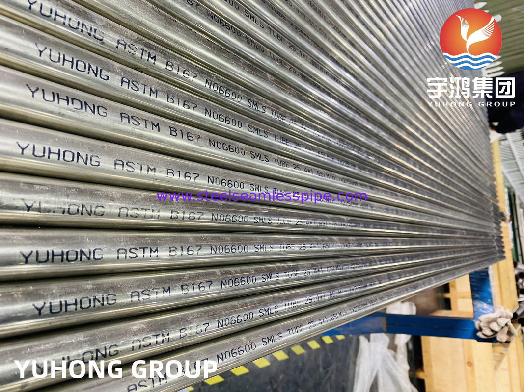 ASME SB167 Inconel 600 لوله بدون درز کلورید SCC مقاوم برای راکتورهای هیدروژنی