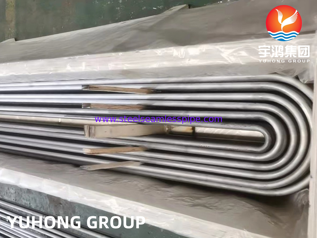 ASME SA213 TP347 TP347H لوله خم U فولاد ضد زنگ ET/HT برای لوله مبادله گرما