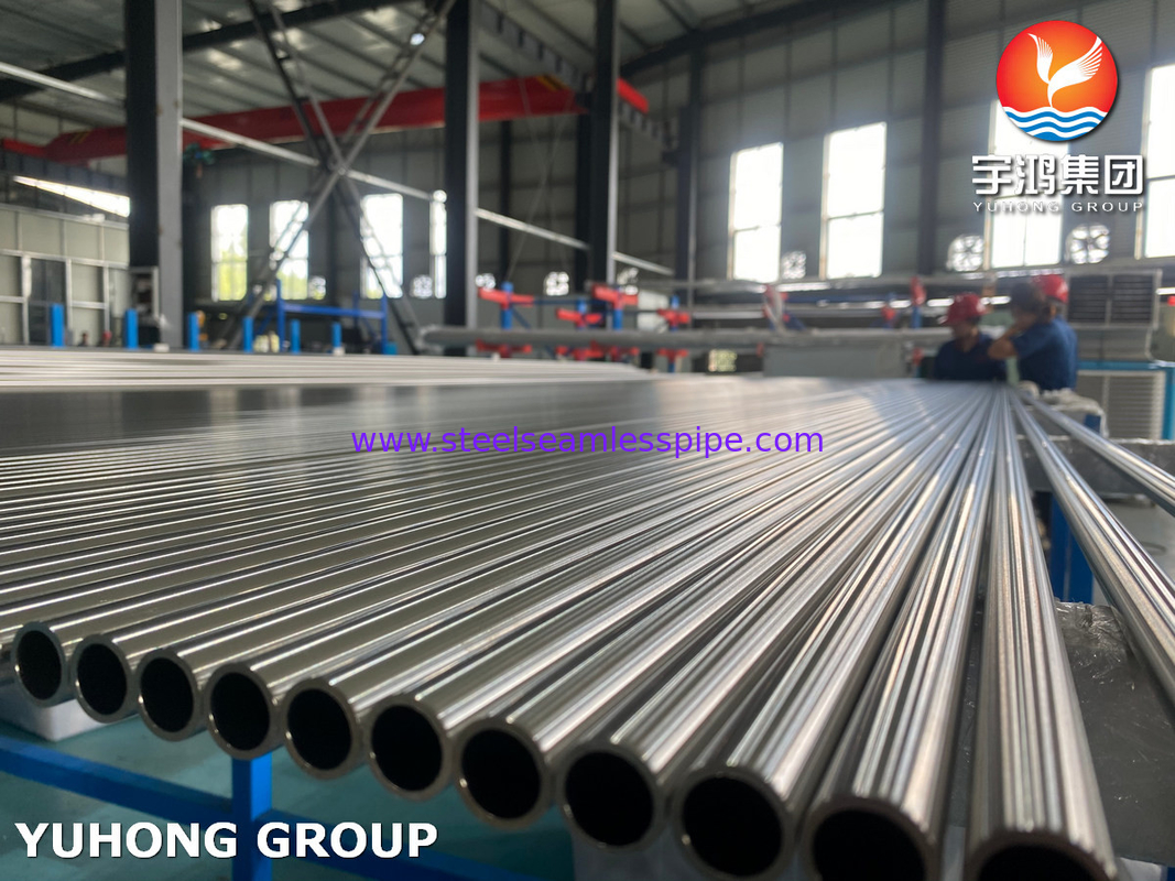 ASTM A249 TP304 1.4301 لوله جوشیده از فولاد ضد زنگ روشن برای مبادله گرما