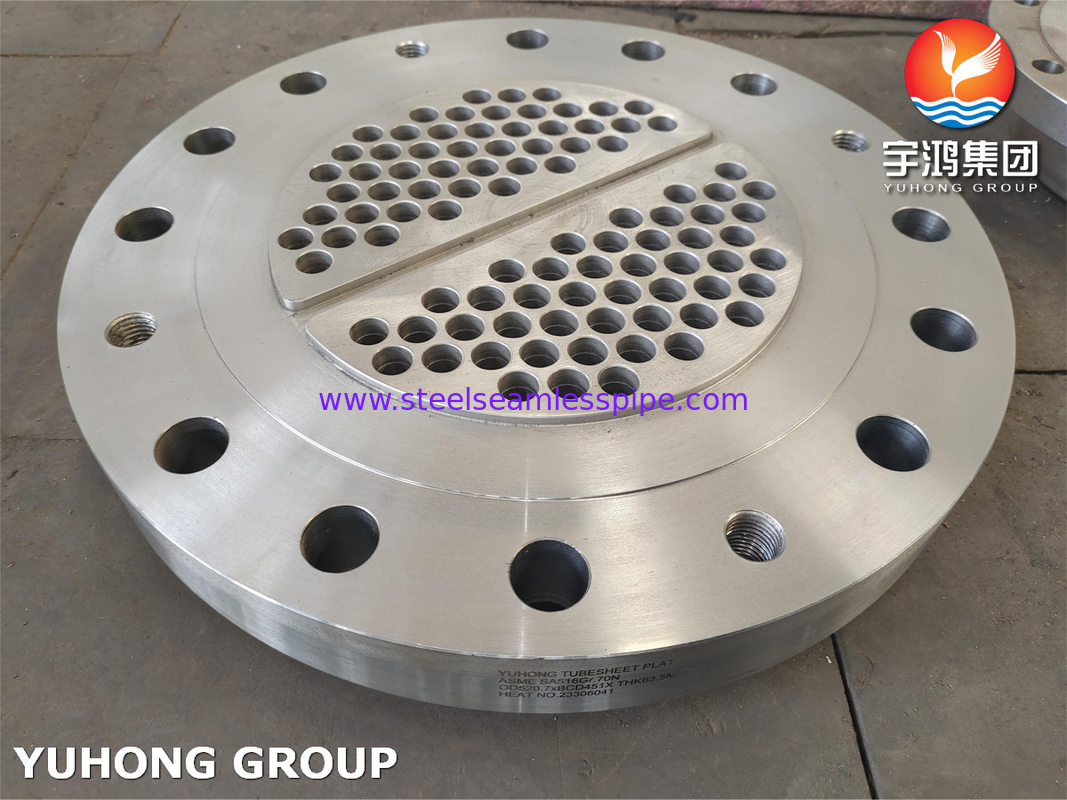 ASME SA516 Gr.70N صفحه لوله از فولاد کربن، صفحه ظرف فشار برای مبادلات گرما