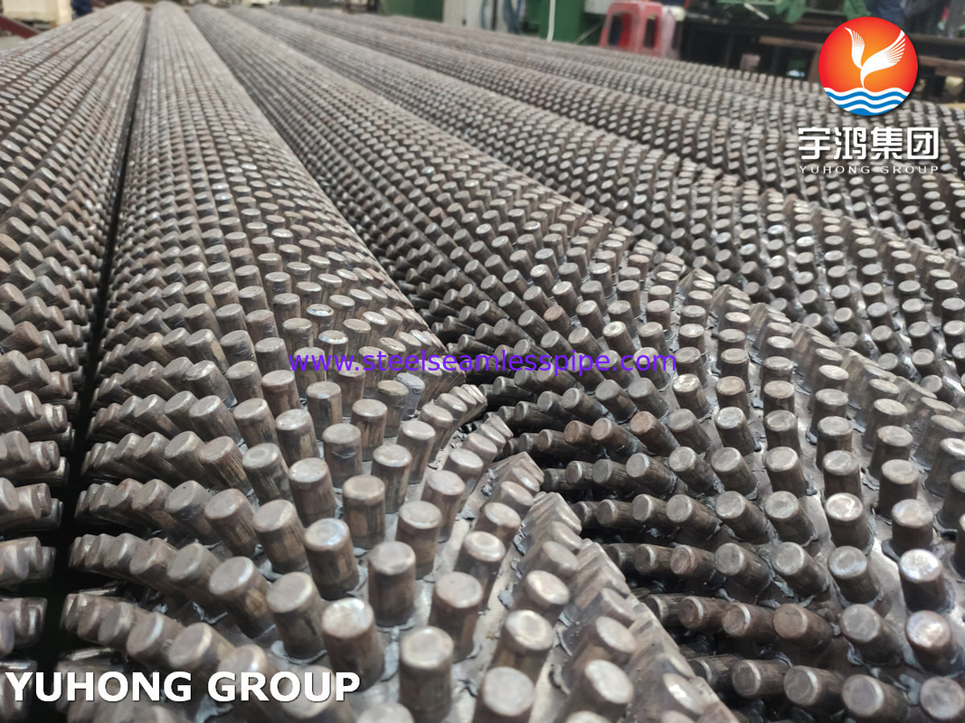 فولاد آلیاژ ASTM A213، ASME SA213 T9 لوله بالدار پرتاب شده برای کوره بخار