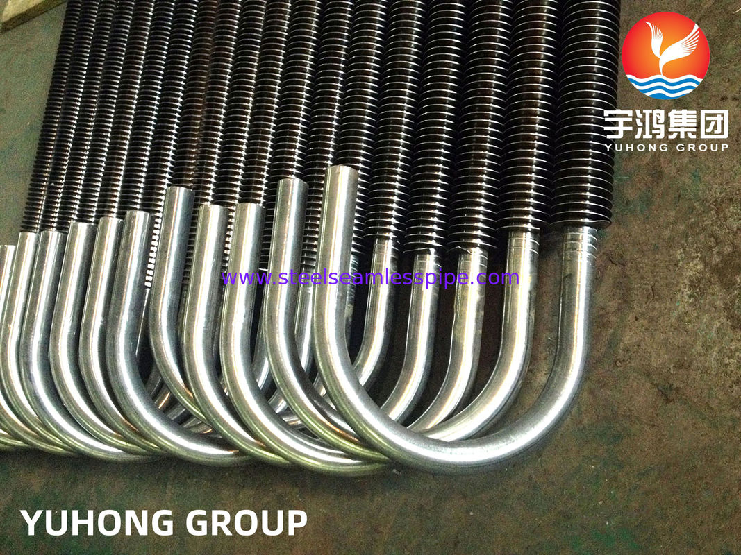 ASTM A179 AL Fin Extruded Fined U Tube برای مبادله گرما با مقاومت در برابر خوردگی و ابعاد سفارشی