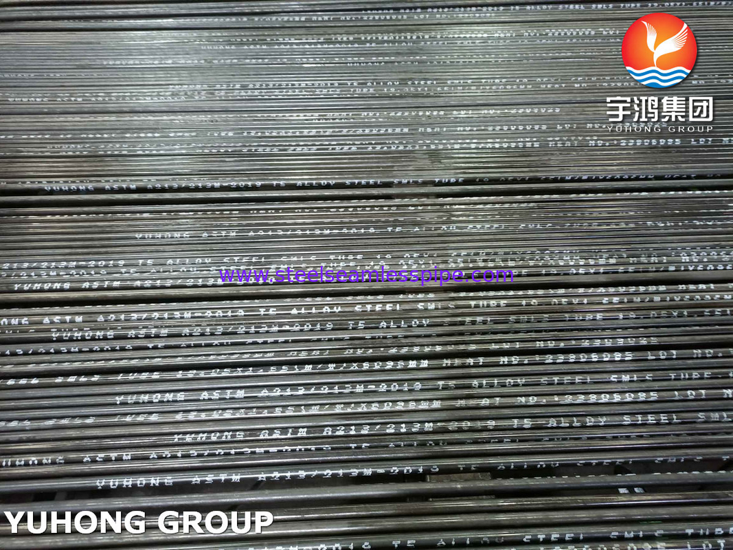 ASTM A213/ASME SA213 GR.T5 لوله بدون درز از فلز آلیاژ برای استفاده در مبادلات گرما و دیگ