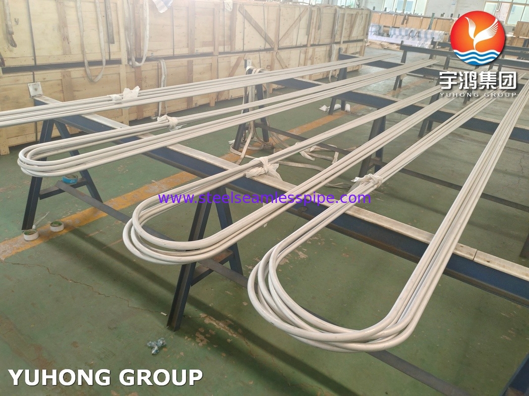 لوله بی سیم فولاد ضد زنگ ASME SA213 TP304 1.4301 19.05 X 1.65 X طول برای مبادله گرما