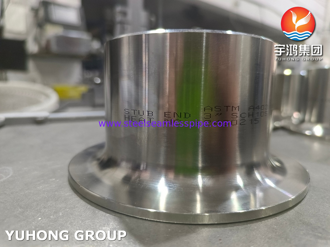 ASTM A403 WP317 فولاد ضد زنگ B16.9 Buttweld Lap Joint Stub End