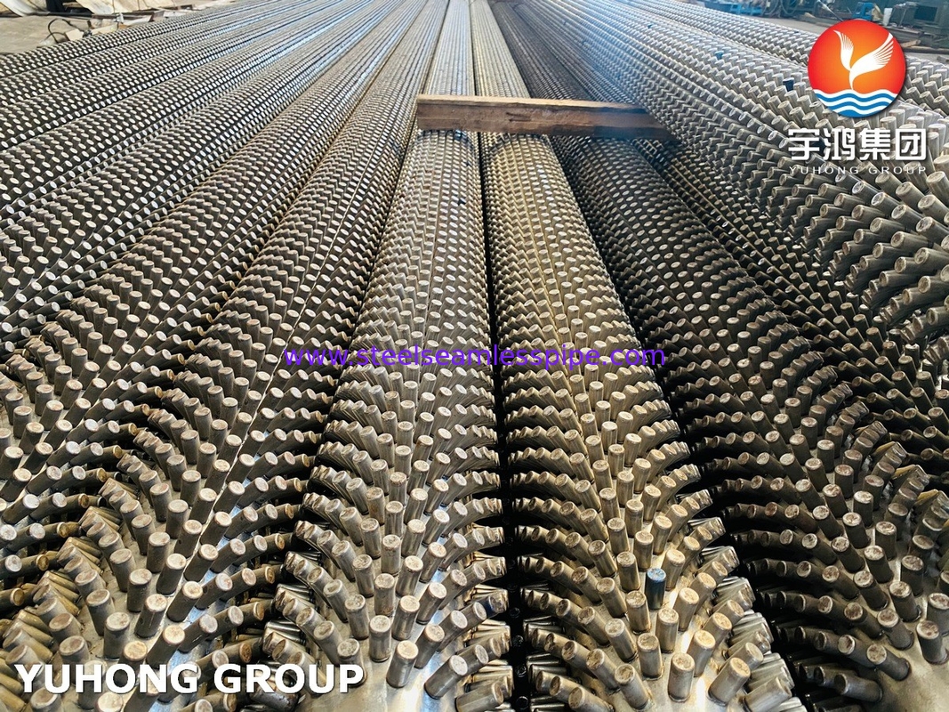 ASTM A213 درجه T9 لوله بدون درز فولاد آلیاژ لوله بالدار برای کوره بخار