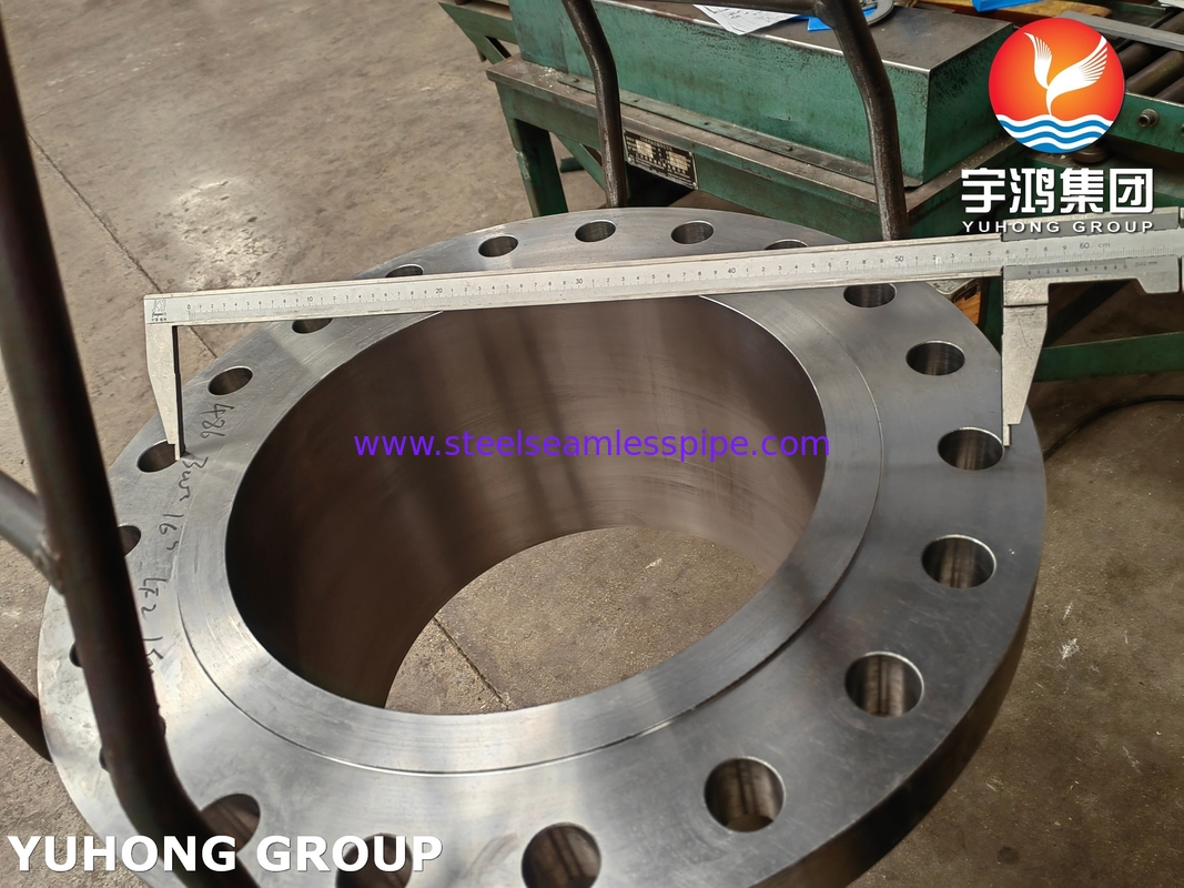 ASTM A350 LF2 کلاس 1 فلنج گردن جوش فولاد آلیاژ فلنج جعل شده با دمای پایین