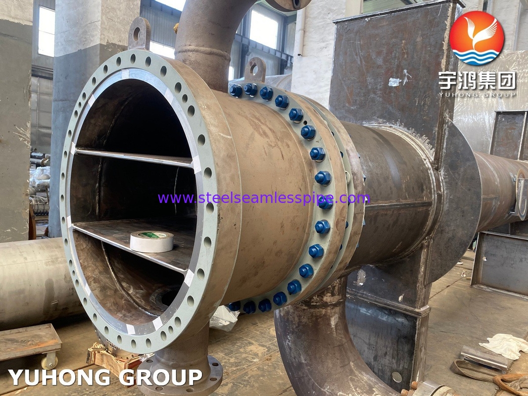 مبادله گرما سر شناور، لوله بدون درز از فولاد کربن ASTM A179 و صفحه لوله ASTM A266 Gr.2N
