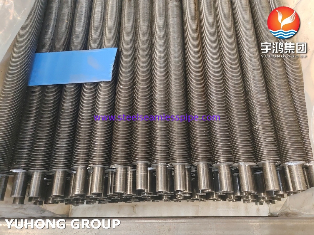 ASTM A179 لوله بدون درز فولاد کربن آلومینیوم Fin G نوع لوله fin برای برج خنک کننده خشک