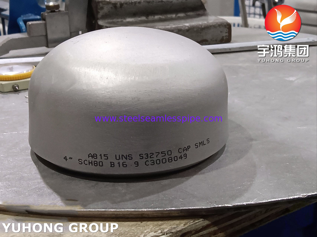 ASTM A815 SAF2507 / UNS S32750 Super Duplex Steel Cap B16.9 BW تکیه لوله