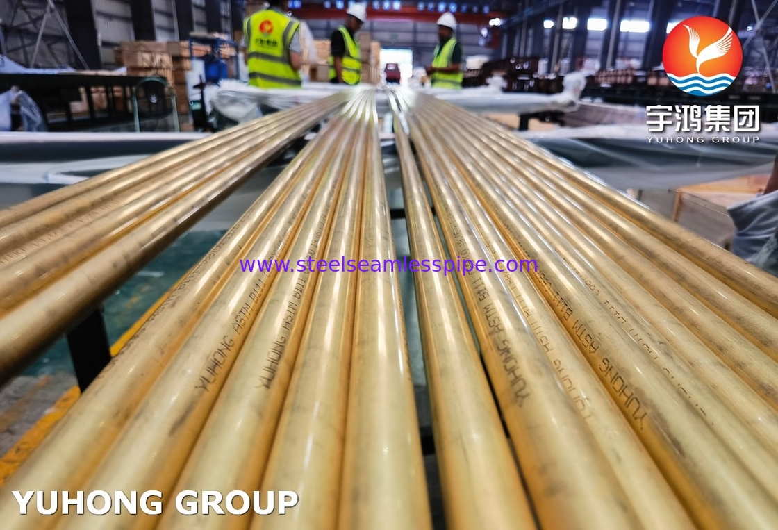 C68700 لوله بی درهم آلیاژ مس ASTM B111 برای مبادلات گرما SGS تایید شده
