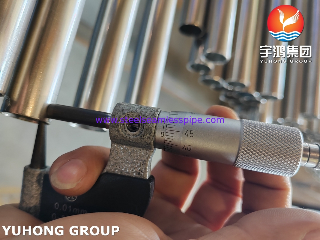ASTM A269 TP316L لوله بی سیم فولاد ضد زنگ ، روشن برای دیگ ، کاربرد مبادله گرما