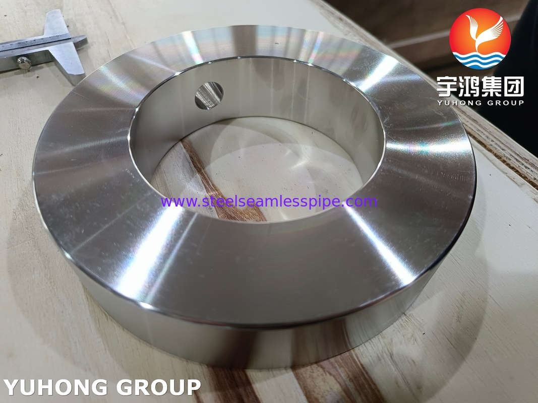 ASTM A182 F55 / UNS S32760 دو قطعه فولاد مناسب ASME B16.5 حلقه خونریزی حلقه قطره