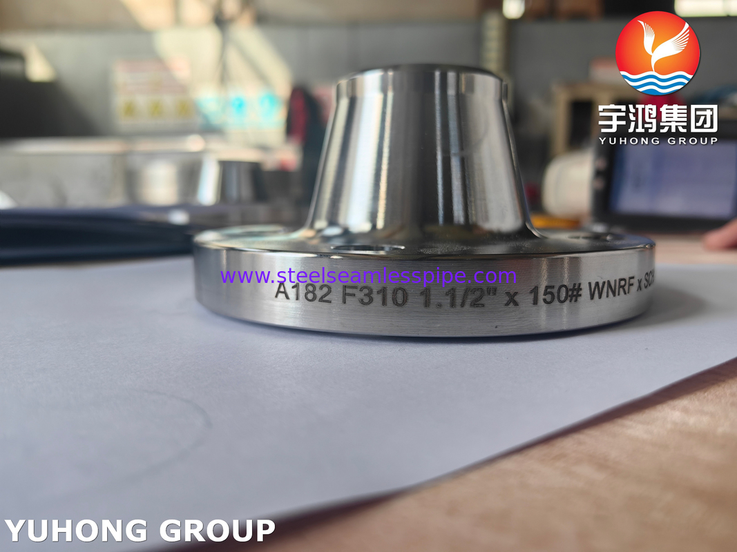 ASTM A182 F310 WNRF فلنج فولاد ضد زنگ ASME B16.5 فلنج فولاد جعل شده