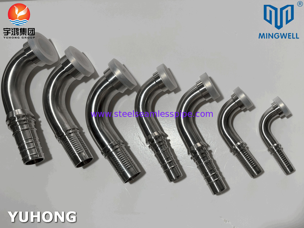 لوله فولاد ضد زنگ 90° SAE Flange SS316L برای اتصال لوله لوله