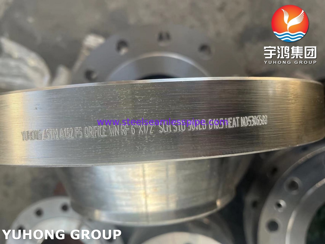 ASTM A182 F5 آلیاژ فولاد تقلب گردن جوش WN فلنج RF B16.5