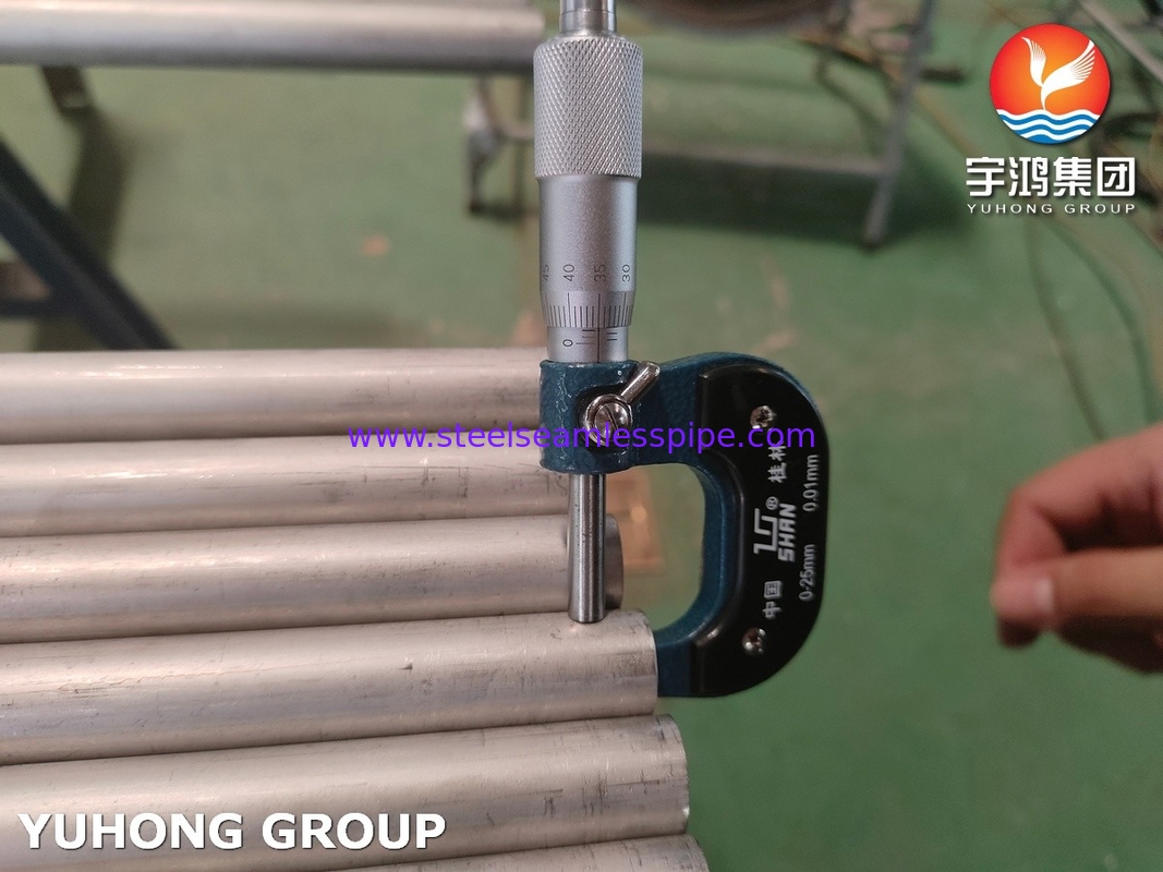 ASME SA789 / ASTM A789 S32750 لوله دوگانه فولادی فولادی برای مبادله گرما ، کاربرد شیمیایی