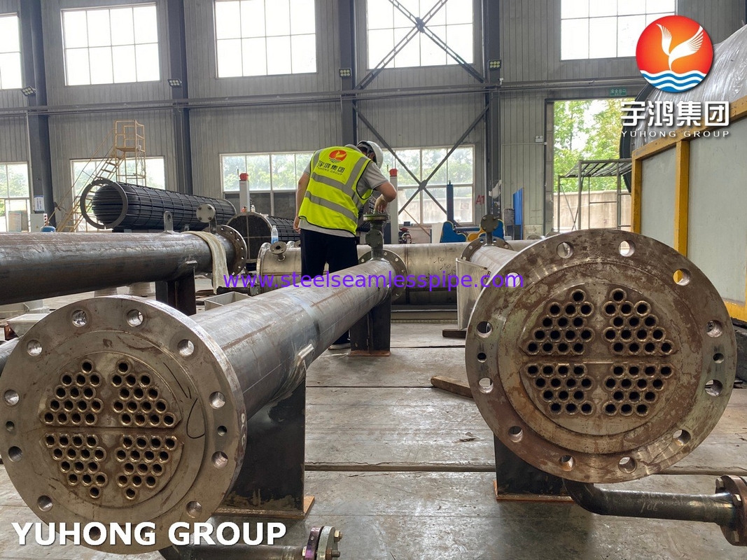 شیل و مبادله گرما لوله با لوله های SS31803 SA-106 درجه B Shell ASME بخش VIII