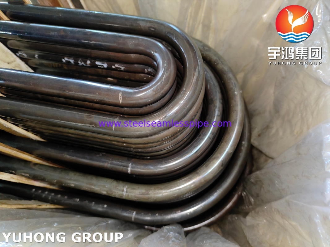 ASTM A213 / ASME SA213 T9 U Bend Tube Alloy Steel Seamless Heat Exchanger Tube لوله های نرم کننده ی گرما