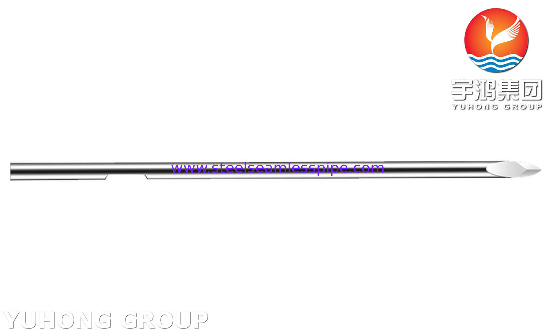 30G فولاد ضد زنگ لانس خون خطی ، بیول لوله سوزن سر محکم برای جمع آوری خون ، ISO9626