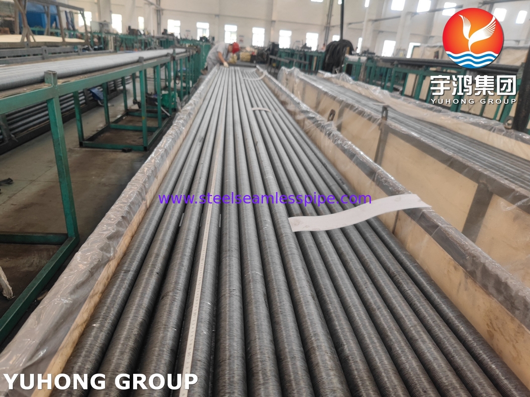 ASME SA209 لوله بالدار جاسازی شده با بالدار AL1060 برای اقتصاد بخش های دیگ و گرم کننده های هوا