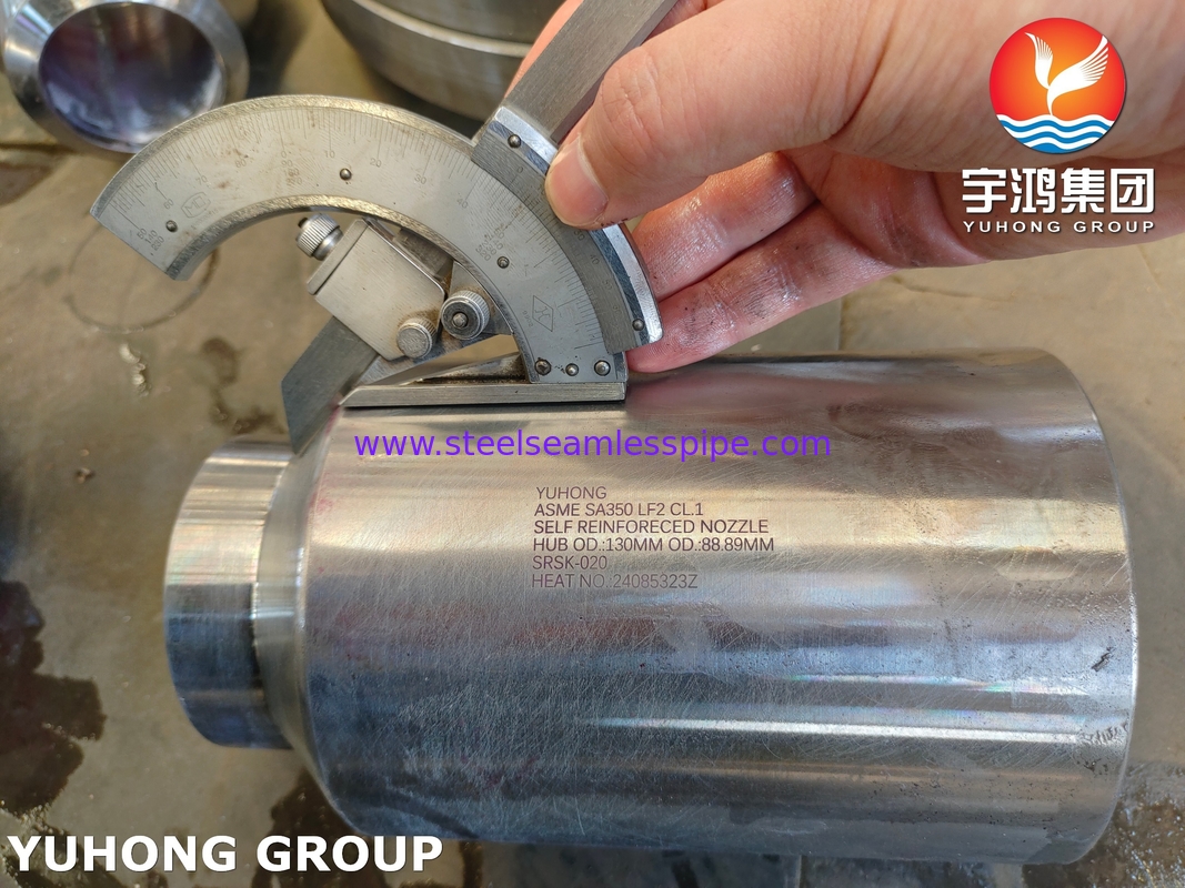 نازل خود تقویت‌شونده ASTM A350 LF2 برای مخازن و سیستم‌های فشار برودتی