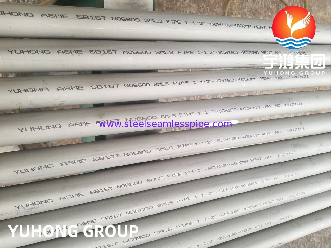 ASME SB167 آلیاژ 600 / N06600، لوله آلیاژ نیکل-کروم-آهن، مورد استفاده در فرآوری شیمیایی و هوافضا