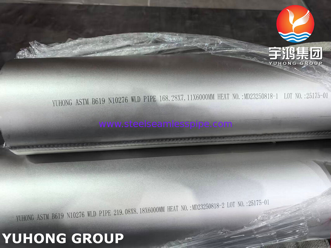 ASTM B619 UNS N10276 لوله آلیاژ نیکل Hastelloy C276 لوله های جوشیده