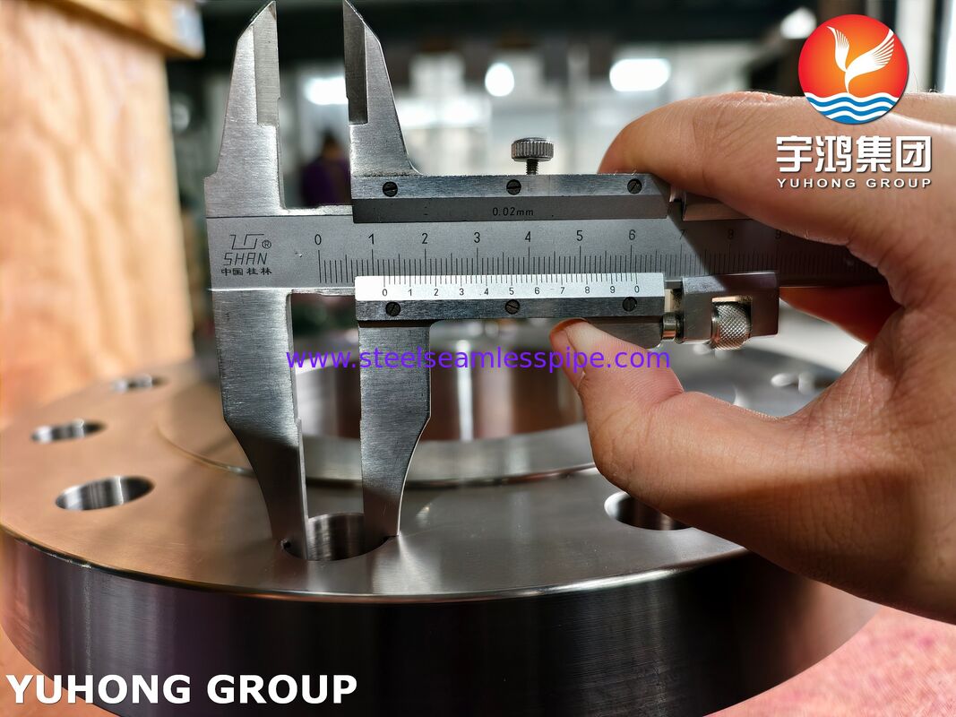 فلنج کور فورج شده فولادی آلیاژ نیکل مونل 400 N04400 ASTM B564 با سطح برجسته