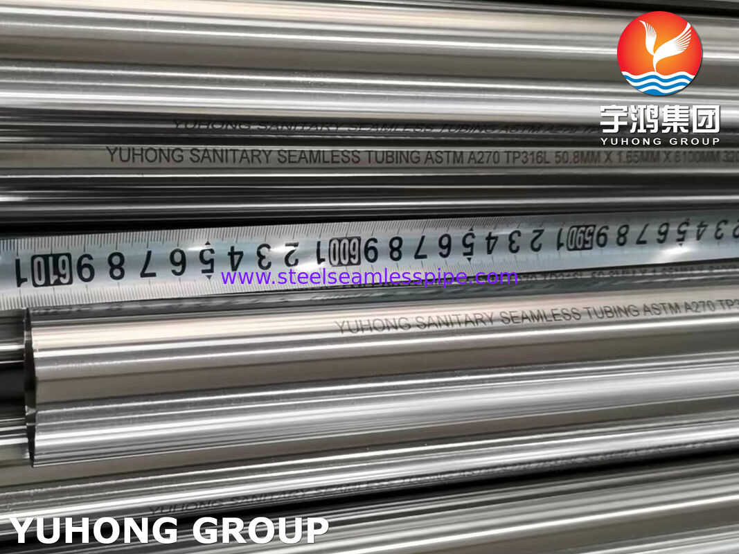 لوله بهداشتی ASTM A270 TP316L فولاد ضد زنگ بدون درز آنیل شده روشن برای صنعت آبجو