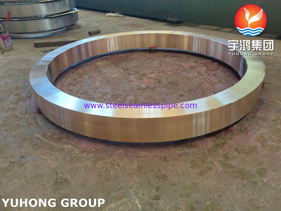 حلقه مسی نیکل C70600 مطابق با ASTM B171 / ASME SB171 مس نیکل 90/10 حلقه فورج شده
