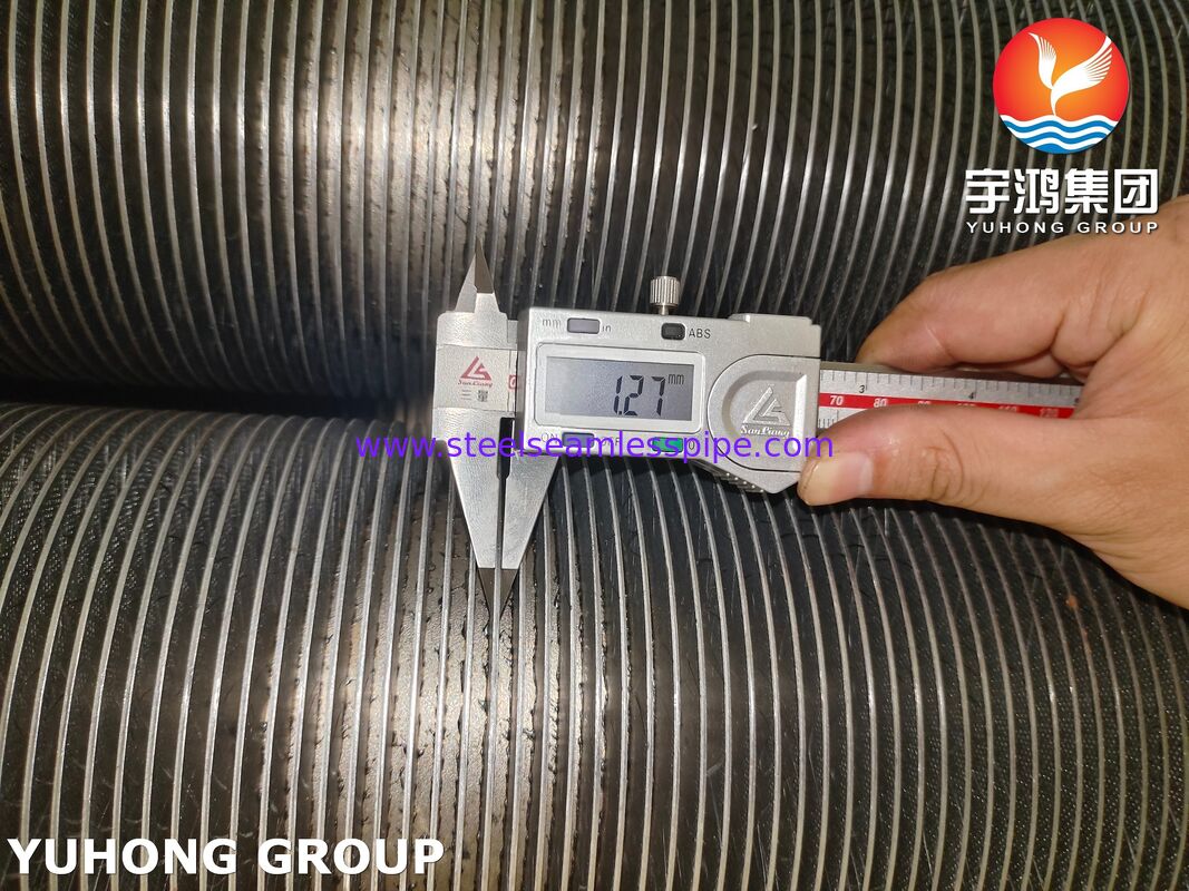 ASTM A376 TP347H Fin Tube CS, High-temperature-resistant Composite Fin Tube (CS Base + TP347H Fin) لوله های فلک دار جامع مقاوم در برابر دمای بالا