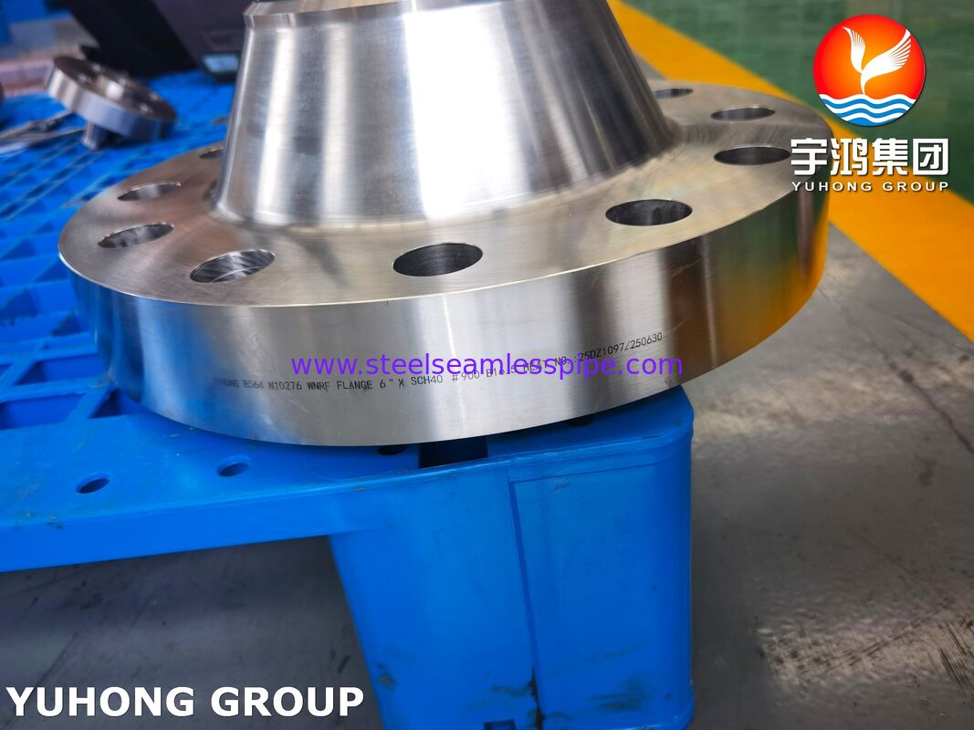 فلنج گردن جوشی ASTM B564 UNS N10276 / Hastelloy C276، سطح برجسته (RF) کلاس 150/300/600، برای شیرین سازی آب دریا