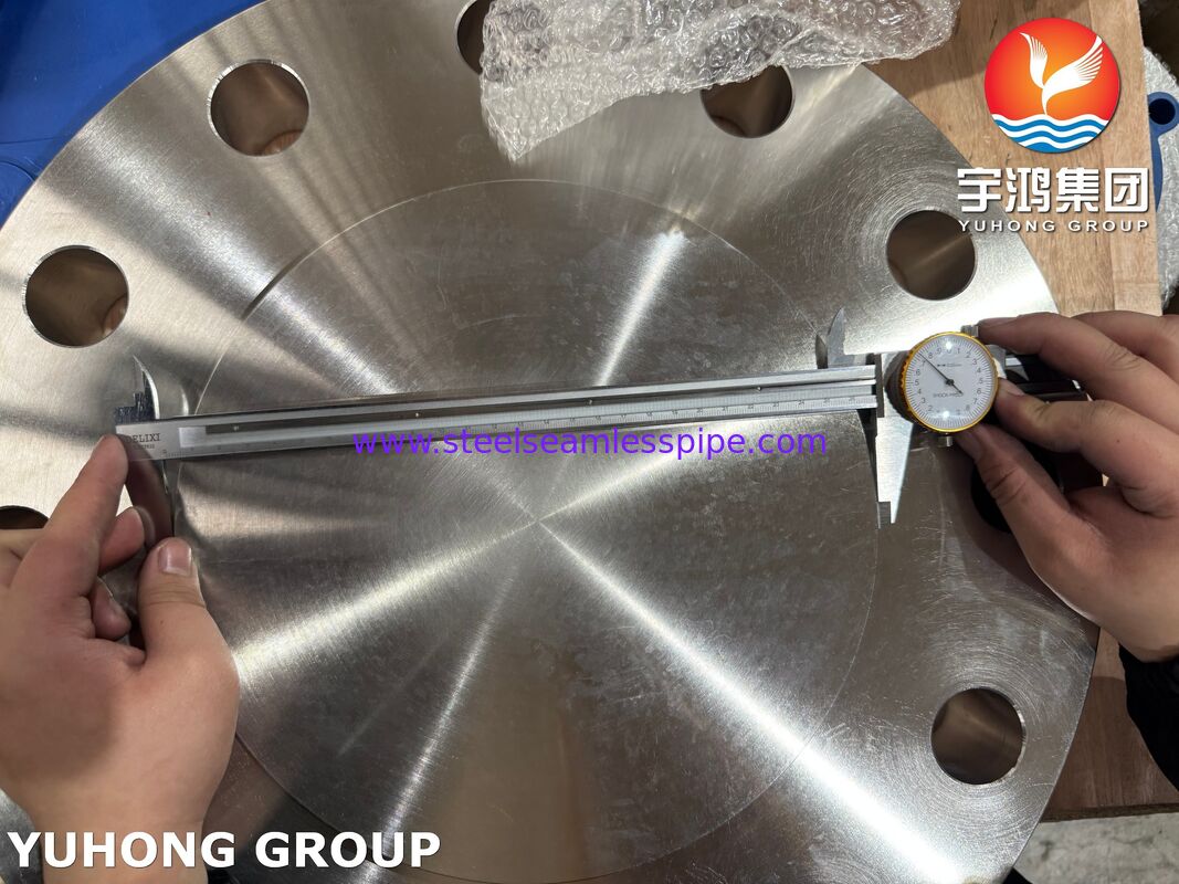 فلنج کور RF ASTM A182 F51 دوپلکس 2205 فورج شده، استحکام بالا، مقاوم در برابر خوردگی برای نفت و گاز