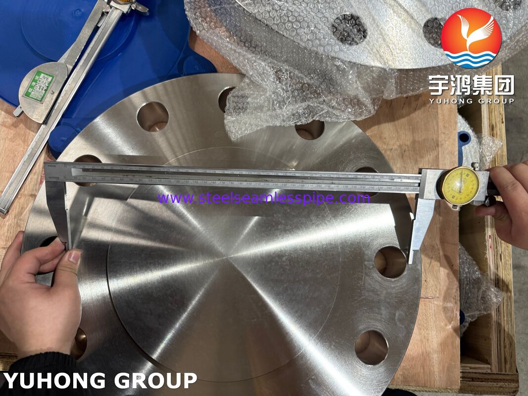 فلنج کور ASTM A182 F51 دوپلکس 2205 فلنج ASME B16.5 BLRF فلنج فولاد دوپلکس