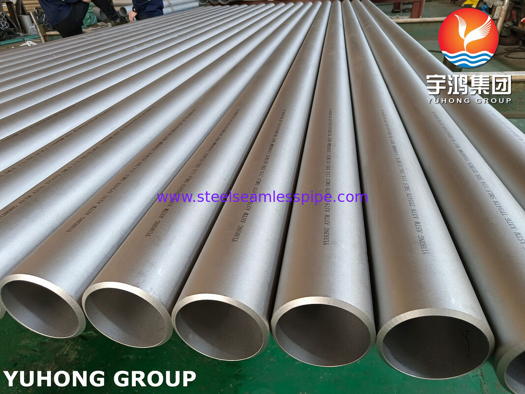 ASTM A376 TP347H لوله بی درز Nb-استقرار 515MPa تا 900 °C برای کوره سوپر هیتر Reheater Cracking