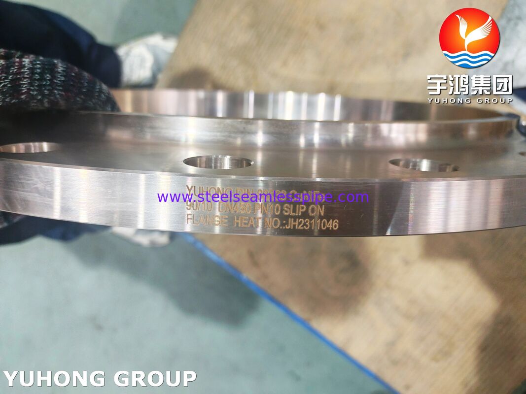 DIN 86033 CuNi 90/10 (C71500) فلج بر روی فلج فلج لوله نکل مس دریایی