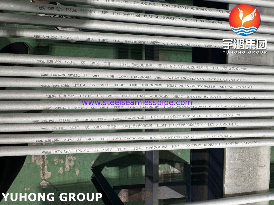 ASTM A269 TP316L لوله های فولادی فولادی برای مبادله گرما