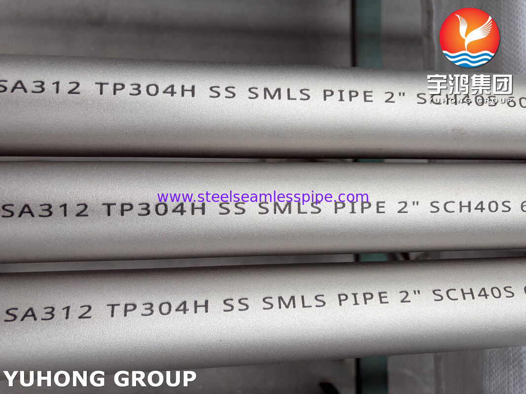 ASTM A312 TP304H 304L لوله بی سیم فولاد ضد زنگ برای کاربردهای شیمیایی و صنعتی