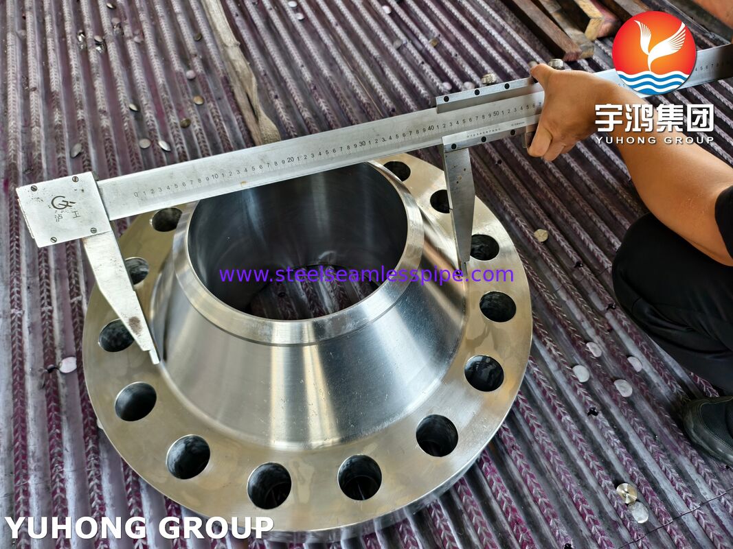 فلنج گردن جوشی ASTM A182 F347 / فلنج فولاد ضد زنگ EN 1.4550 WNRTJ