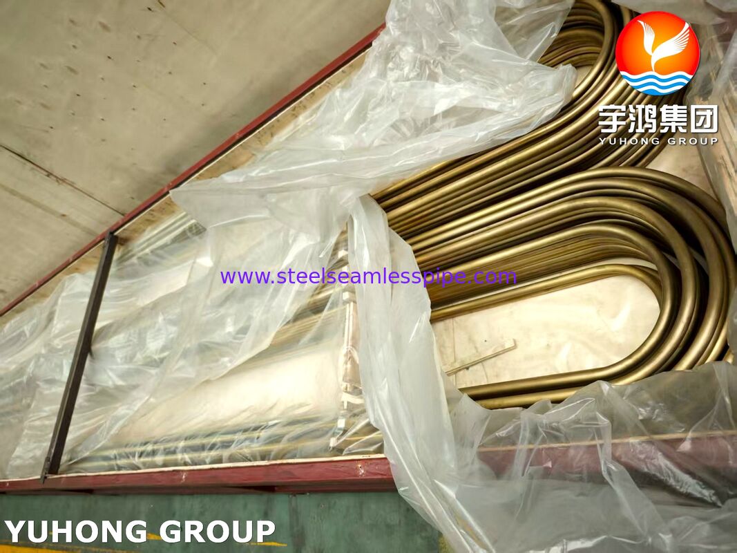 ASTM B111 C44300 Admiralty Brass Precision U Bend Tube برای کانسدرها و مبادلات گرما
