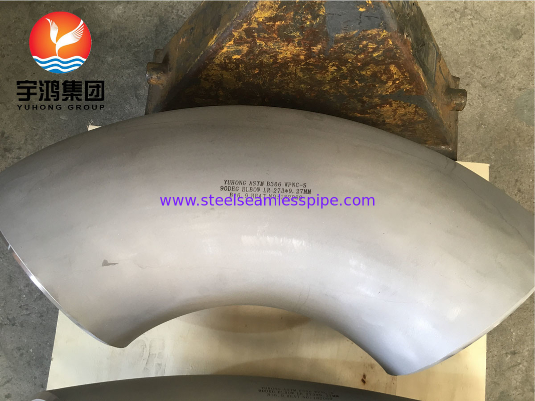 ASTM B366 مونل 400 / UNS N04400 آرنج 90 درجه نیکل آلیاژ فولاد Buttweld