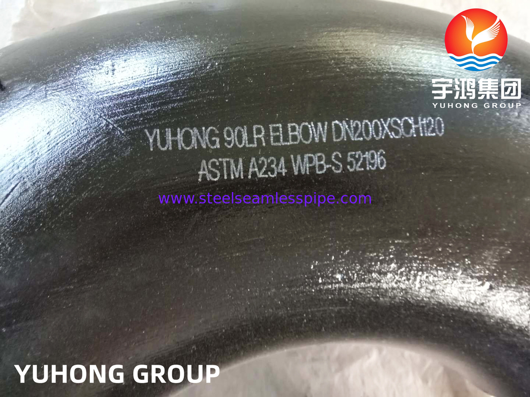 ASTM A234 WPB کوله فولاد کربن ، شعاع طولانی (LR) ، لوله بدون درز B169