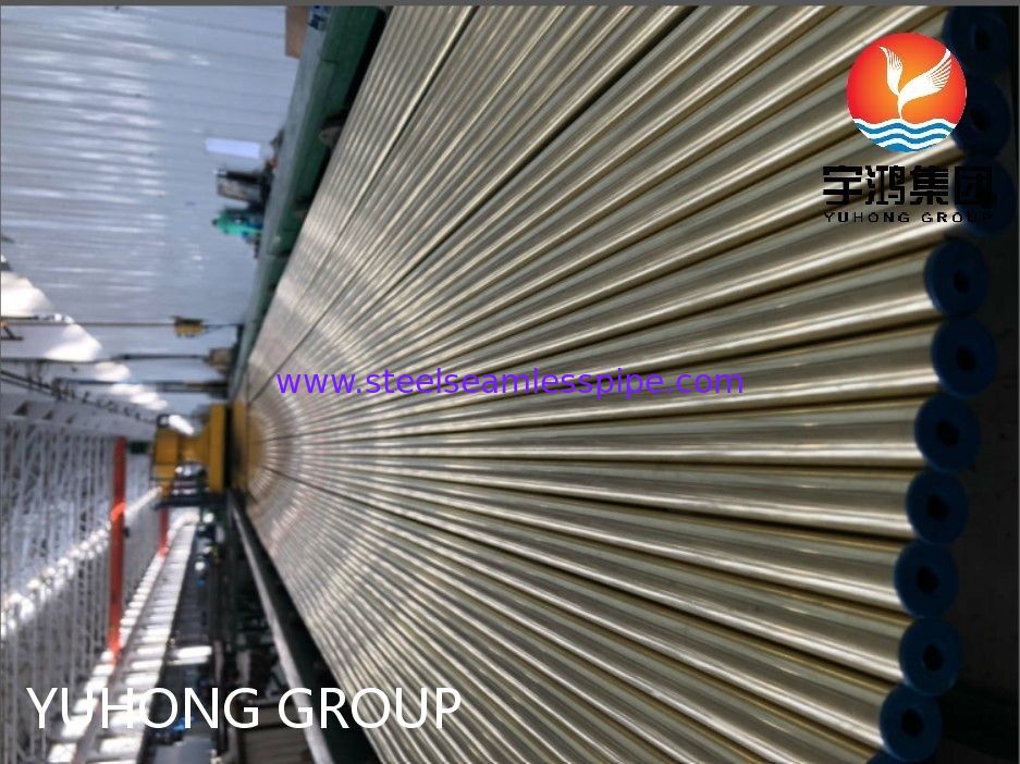 ASTM B111 C44300 O61 لوله مس بدون درز لوله گرد مس برای کاربردهای مبادله گرما