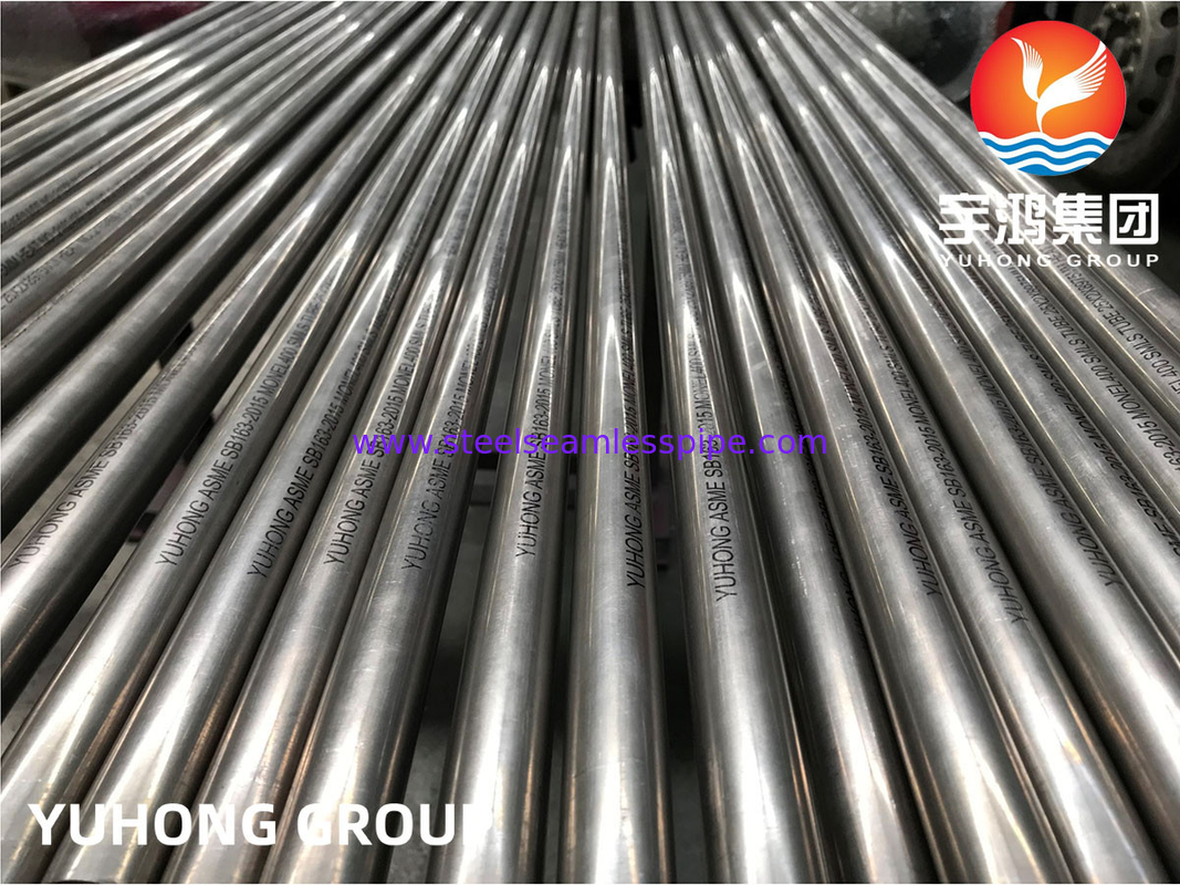ASME SB163 / B165 MONEL 400 لوله بدون درز آلیاژ نیکل، مبادله گرما / کاربرد خنک کننده هوا